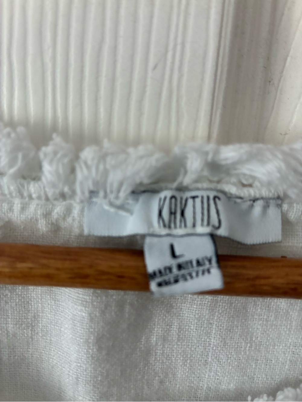 Kaktus White Linen Scoop-Neck Tunic Top - Picture 3 of 6